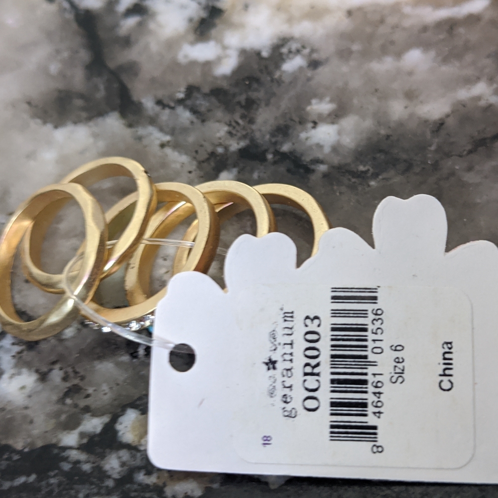 NWT Geranium stackable rings - Picture 4 of 4